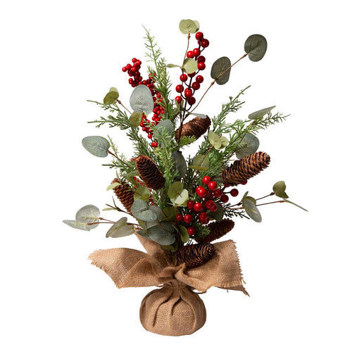 20"H Christmas Floral Table Tree Décor