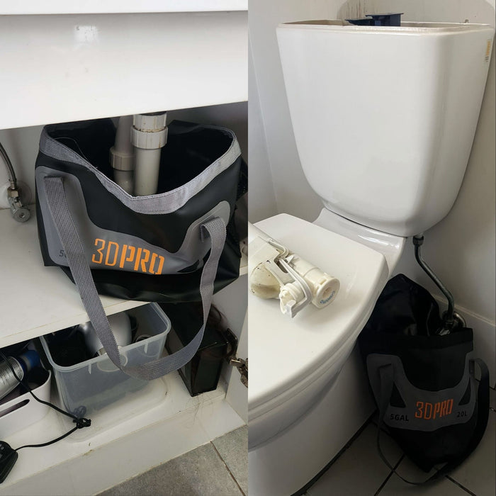 Folding Buckets That Do the Dirty Work