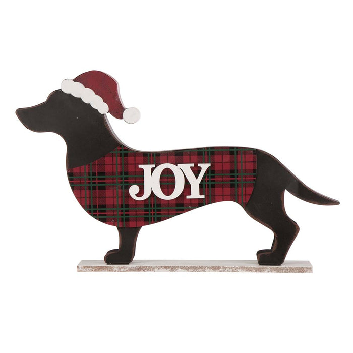 21.93“L Wooden/Metal Dachshund Porch Sign