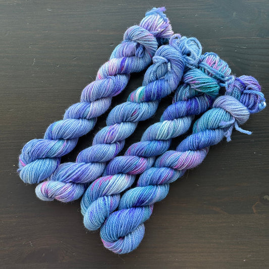 25 Gram Mini - Ice Princess - Merino Nylon Sock