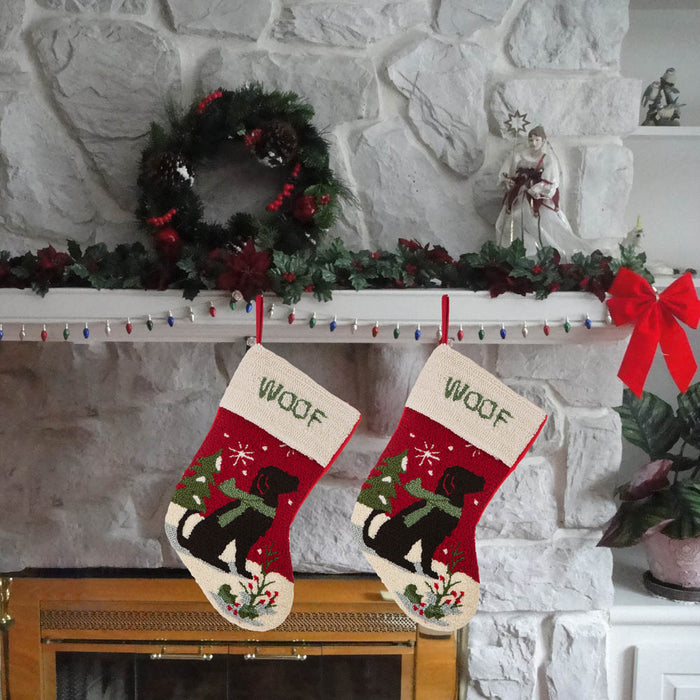 2PK Hooked Stocking, Dog