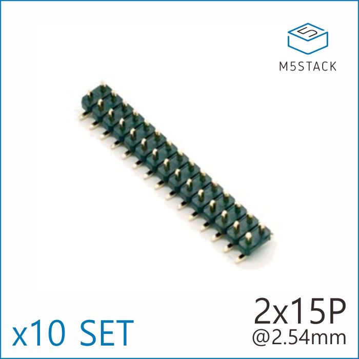 2x15 Pin Headers Socket 2.54mm Male & Female 4 Pair Connector - m5stack-store