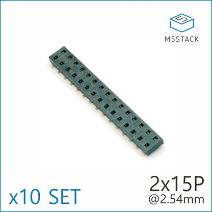 2x15 Pin Headers Socket 2.54mm Male & Female 4 Pair Connector - m5stack-store