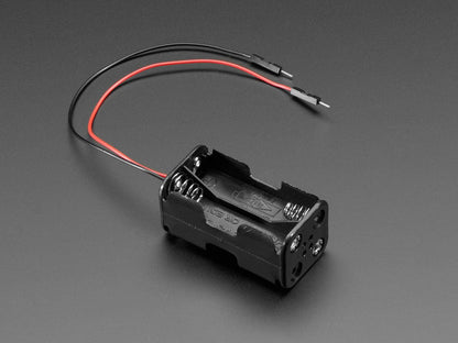 2x2 AA Battery Holder with Premium Jumper Header Wires by The Pi Hut - The Pi Hut