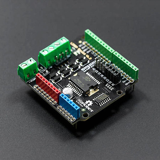 2x2A DC Motor Shield for Arduino by DFRobot - The Pi Hut