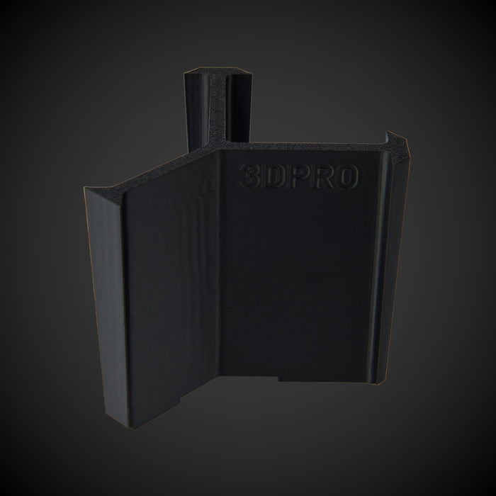 Black 3D-printed 5-Way Standard Double Bin Divider (MP) with '3DPRO' branding on a dark background
