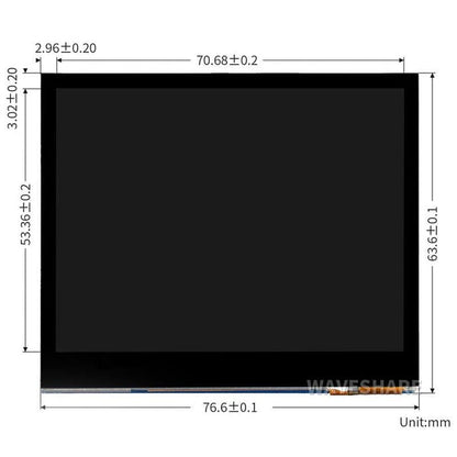3.5" IPS DPI Capacitive Touchscreen Display For Raspberry Pi by Waveshare - The Pi Hut