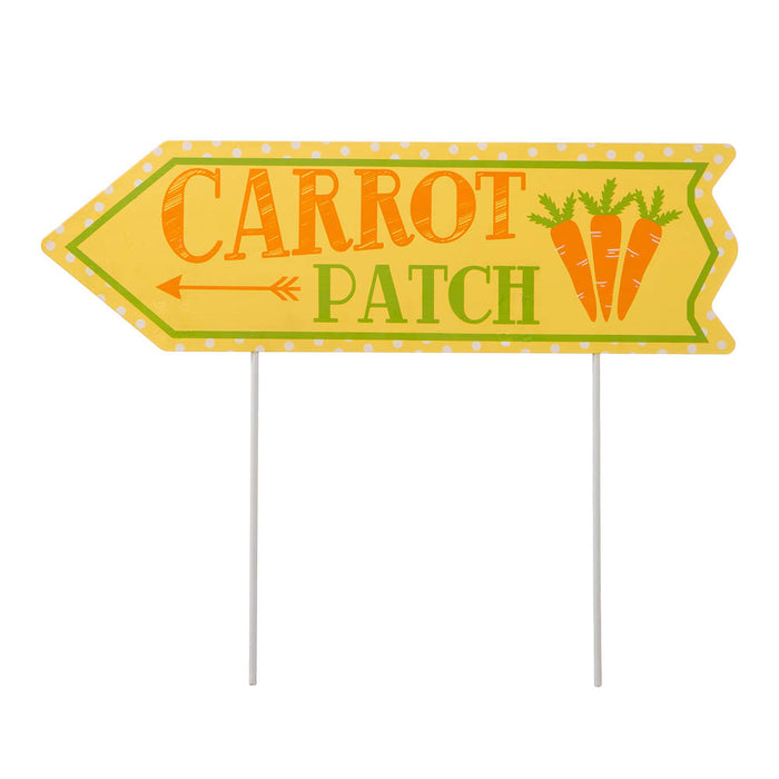 38"H Easter Metal Yard Stake or Wall Décor, Set of 3