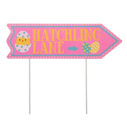 38"H Easter Metal Yard Stake or Wall Décor, Set of 3