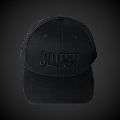 Black cap with '3DPRO' text on a dark background