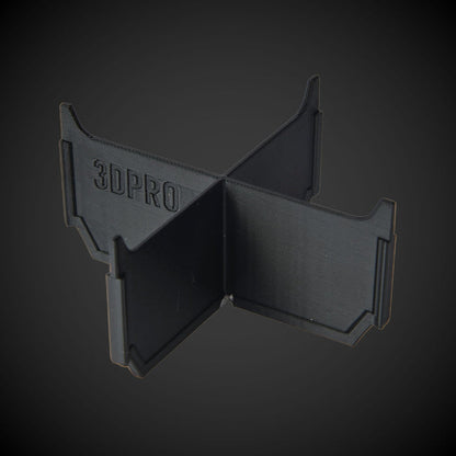 Black 3DPro4-Way Low Single Bin Divider (MP) on a dark background