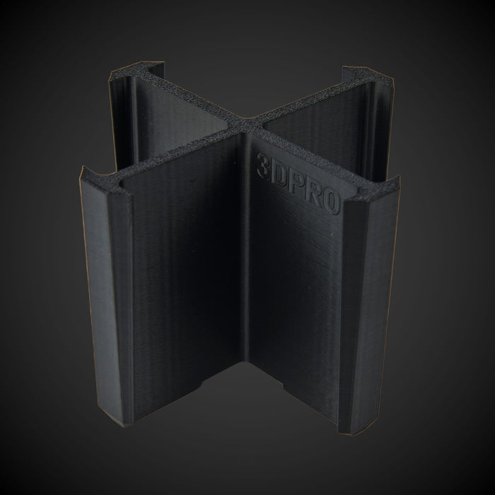 Black 7-way standard double bin divider with '3DPRO' branding on a dark gray background