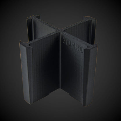 Black 7-way standard double bin divider with '3DPRO' branding on a dark gray background