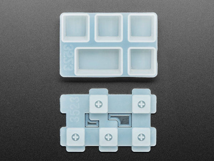 4 x 1U and 1 x 1.5U "Caps Lock" Silicone Keycap Molds (MX Compatible Switches) [Discontinued] by The Pi Hut - The Pi Hut