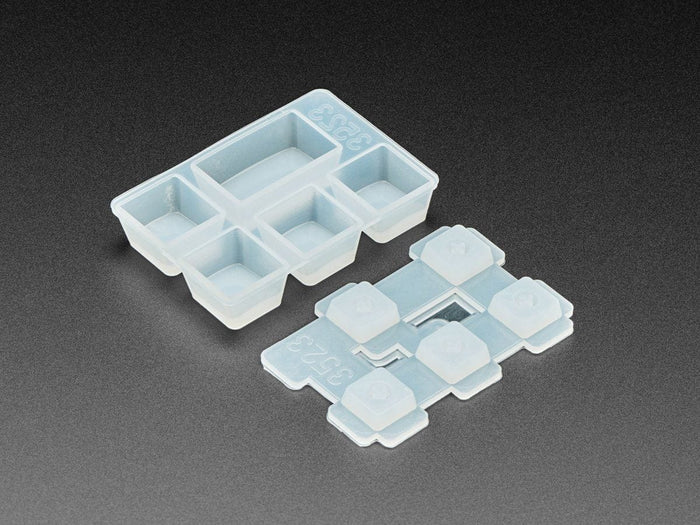 4 x 1U and 1 x 1.5U "Caps Lock" Silicone Keycap Molds (MX Compatible Switches) [Discontinued] by The Pi Hut - The Pi Hut