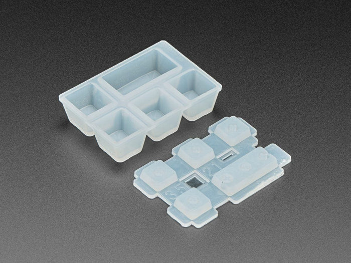 4 x 1U and 1 x 2U "Esc" Silicone Keycap Molds (MX Compatible Switches) [Discontinued] by The Pi Hut - The Pi Hut