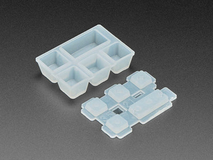 4 x 1U and 1 x 2U "Esc" Silicone Keycap Molds (MX Compatible Switches) [Discontinued] by The Pi Hut - The Pi Hut