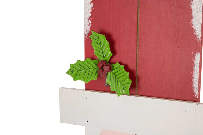 42.00"H Christmas Wooden Santa Porch Sign - BELIEVE