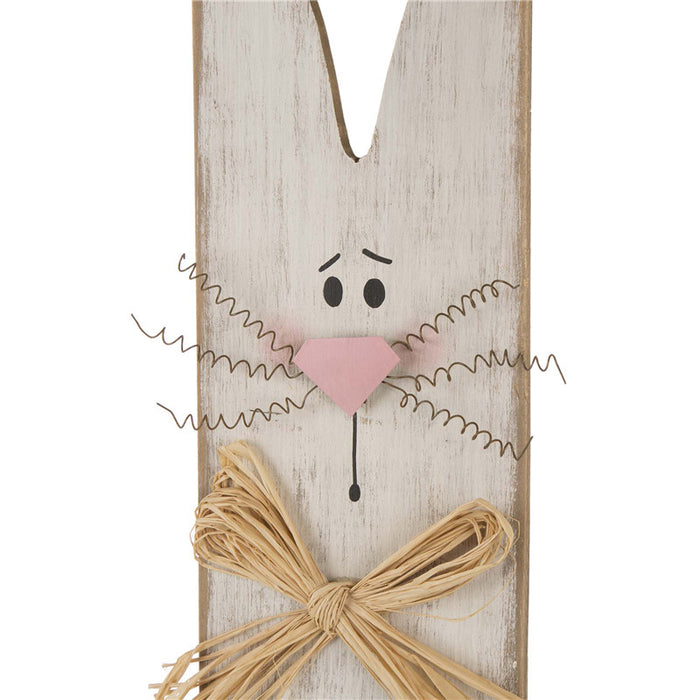 42"H Wooden Easter Welcome Porch Sign with Bunny Ears