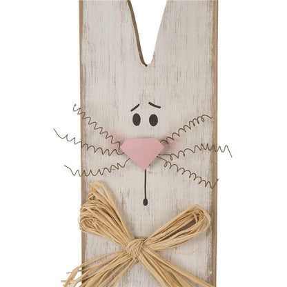 42"H Wooden Easter Welcome Porch Sign with Bunny Ears