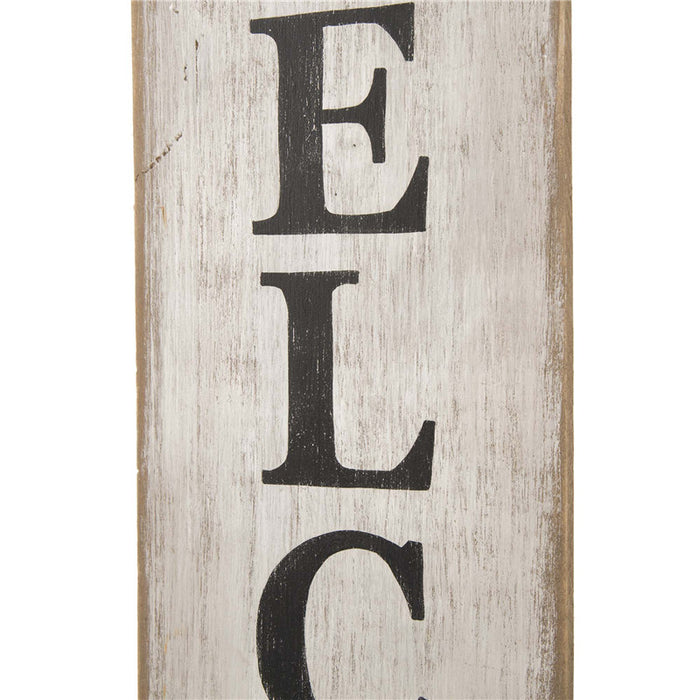 42"H Wooden Easter Welcome Porch Sign with Bunny Ears