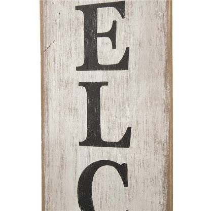 42"H Wooden Easter Welcome Porch Sign with Bunny Ears