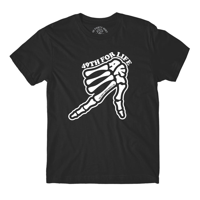 49th For Life Black T-Shirt