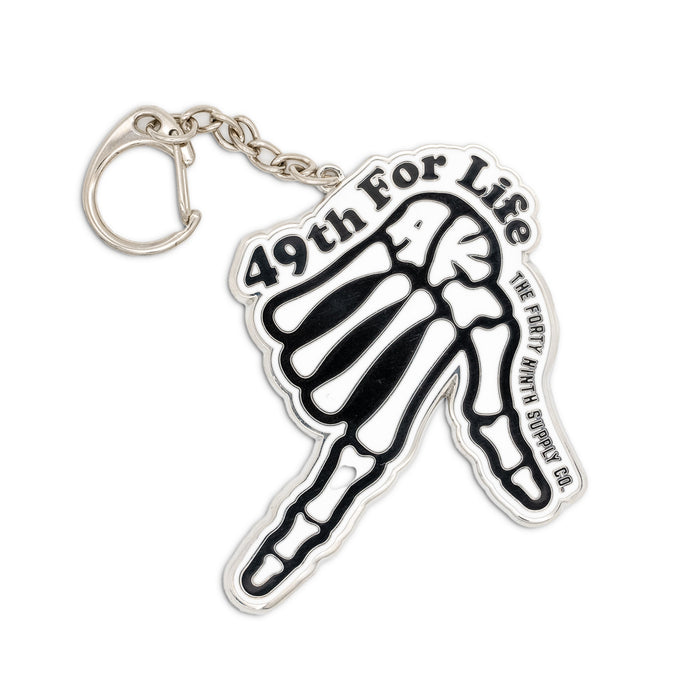 49TH For Life Metal Keychain