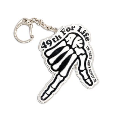 49TH For Life Metal Keychain