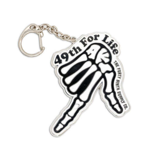 49TH For Life Metal Keychain