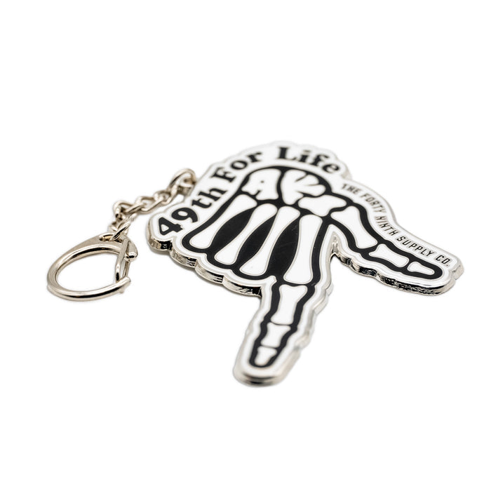 49TH For Life Metal Keychain