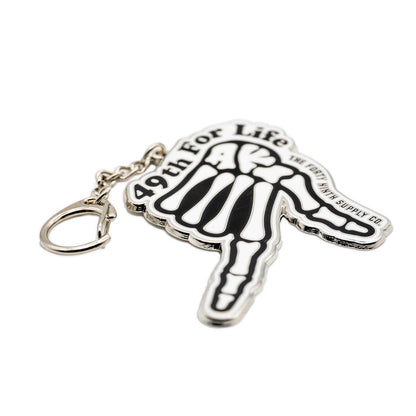 49TH For Life Metal Keychain