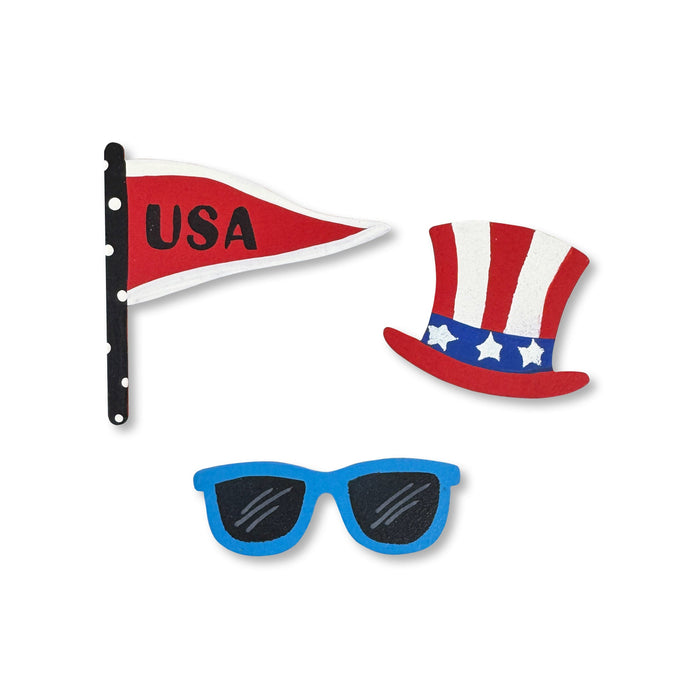 4th of July Celebration Magnets S/3