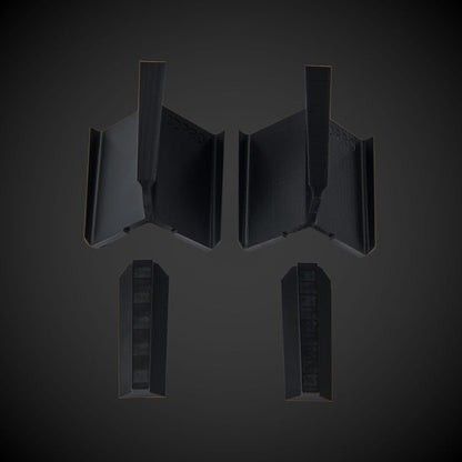 Black 5-Way Standard Double Bin Divider (MP)