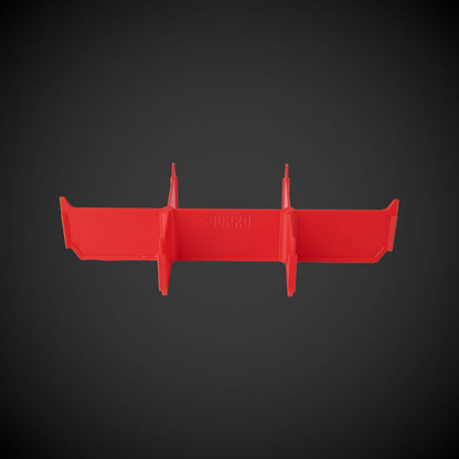 Red 6-Way Low Double Bin Divider (MP) with '3DPRO' branding on a dark gray background