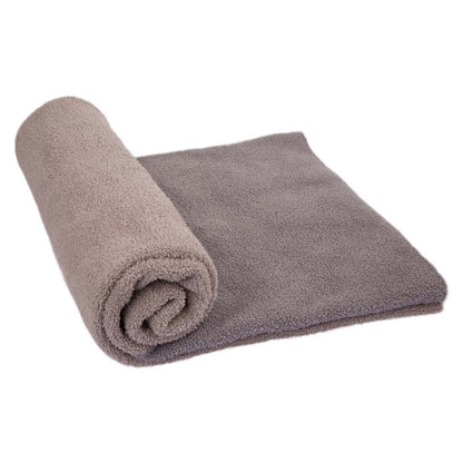 60"L*50"W Knitted Polyester Feather Yarn Tricolor Throw Blanket 965g