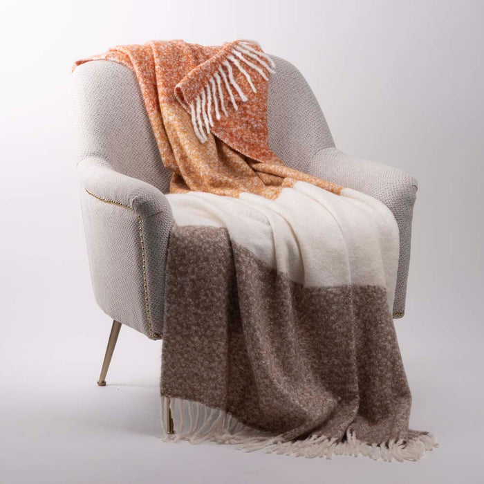 60"L*50"W Woven Acrylic Striped Jacquard Throw 780g