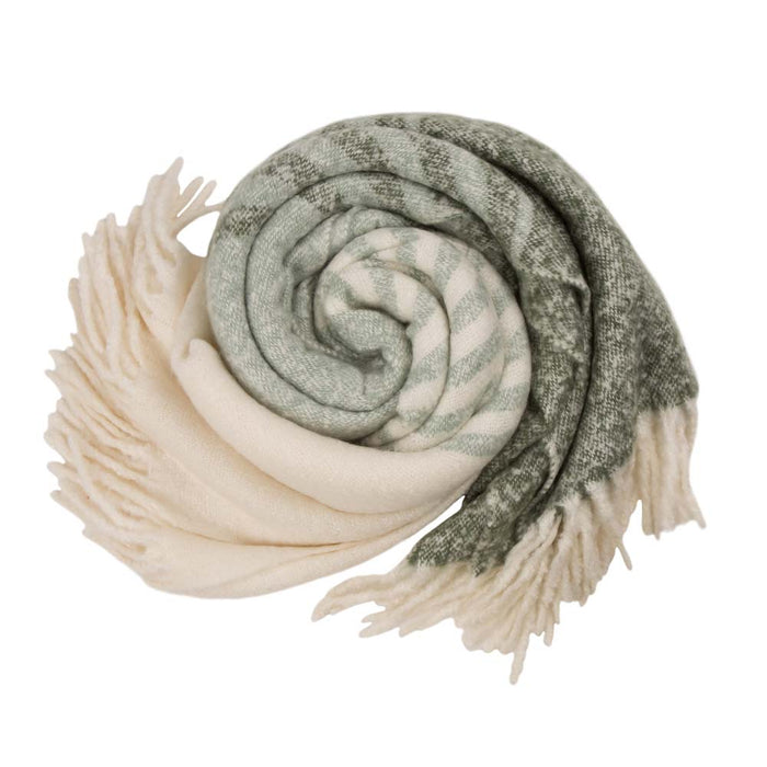 60"L*50"W Woven Acrylic Striped Jacquard Throw 780g
