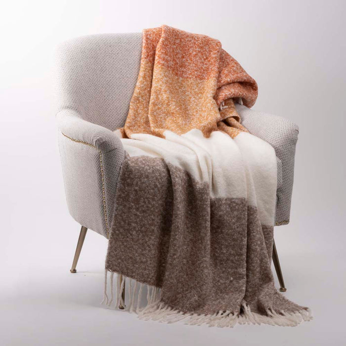 60"L*50"W Woven Acrylic Striped Jacquard Throw 780g