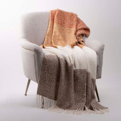 60"L*50"W Woven Acrylic Striped Jacquard Throw 780g