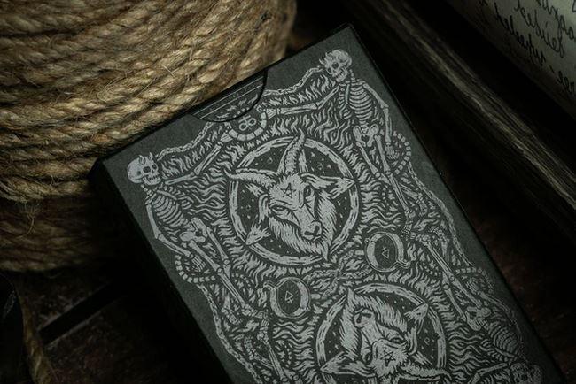 666 Emerald Hellfire Playing Cards Green by Riffle Shuffle Playing Cards by RarePlayingCards.com