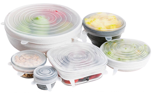6 piece set BPA Free, Reusable Silicone Stretch Lids - ACHub