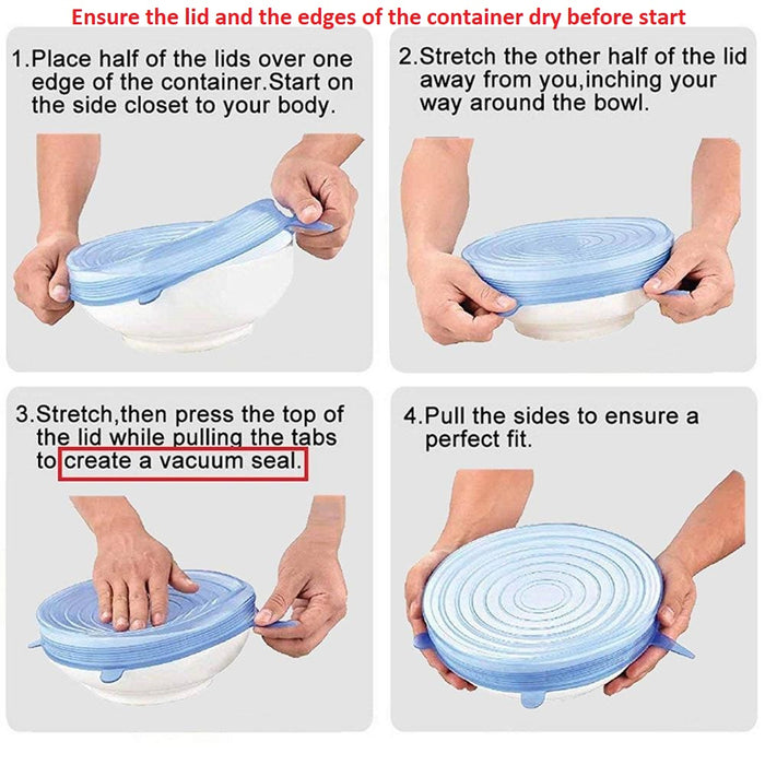 BPA Free, Reusable Silicone Stretch Lids User Guide - ACHub