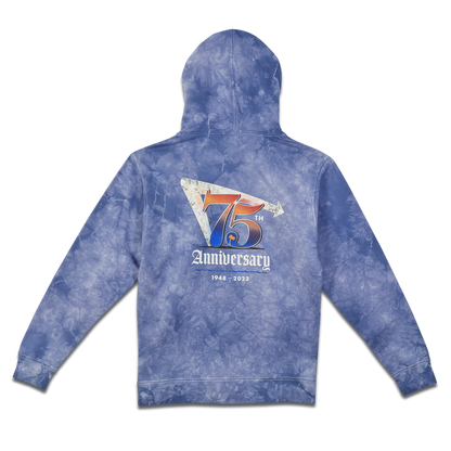 75th Anniversary Tie Dye Hooded Sweatshirt