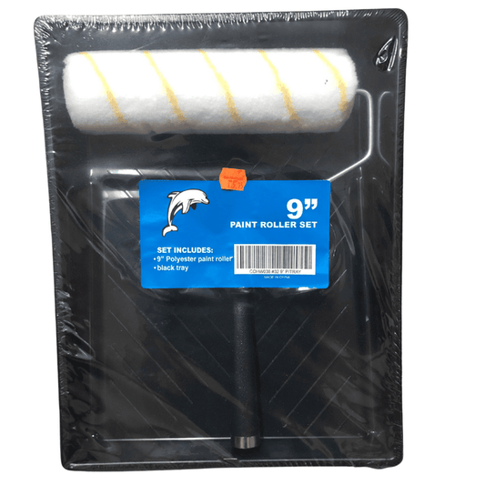 9" Paint Roller Set, Black Tray with 9" Polyester Paint Roller - COHW038 #32 MEGA