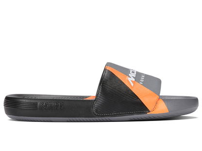 94422-090-M | SLIDE SANDAL X MCLAREN F1 TEAM | ANTHRACITE/BLACK/PAPAYA