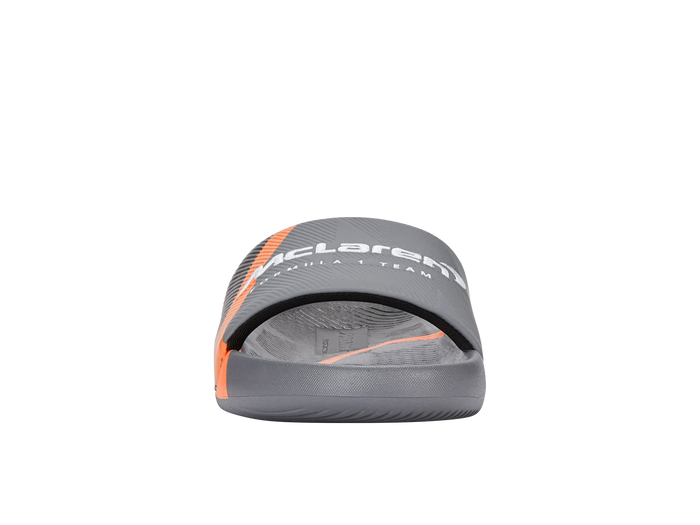 94422-090-M | SLIDE SANDAL X MCLAREN F1 TEAM | ANTHRACITE/BLACK/PAPAYA