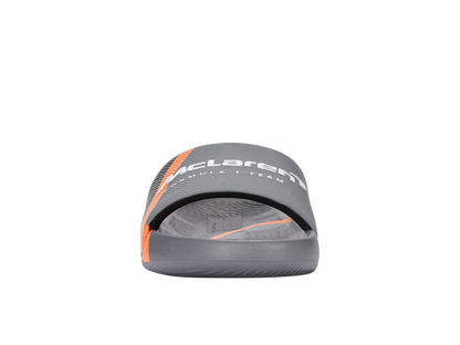 94422-090-M | SLIDE SANDAL X MCLAREN F1 TEAM | ANTHRACITE/BLACK/PAPAYA
