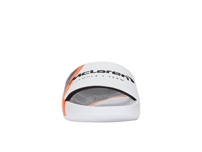 94422-196-M | SLIDE SANDAL X MCLAREN F1 TEAM | WHITE/BLACK/PAPAYA