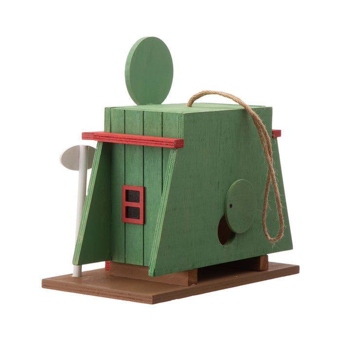 9.45"L Wooden Truck-Shop Birdhouse